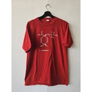 Vintage‎ Arogenate Shirt Mens Large Science Chemistry Molecule Graphic USA 90s